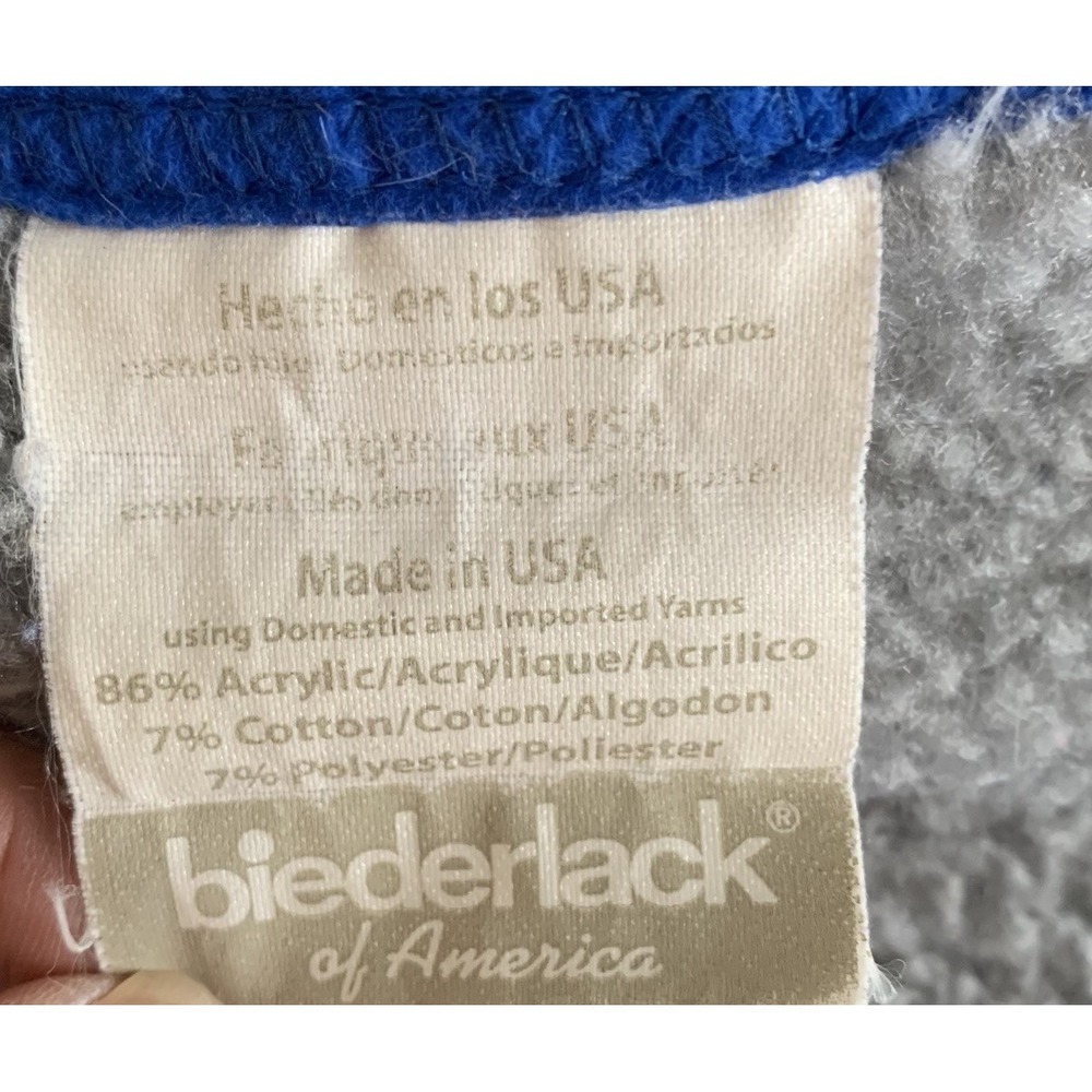 VTG Biederlack Military United States Air Force Eagle Fleece Blanket USA 47x54" - Picture 8 of 9